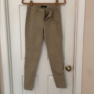 Khaki skinny jeans